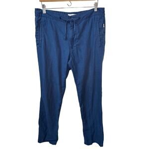 ONIA Collin Drawstring Linen Blend Pants Size M Casual Lightweight Capsule Beach